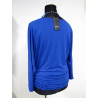 Tunika Amaya kimono nietoperz dla puszystej - chabrowa